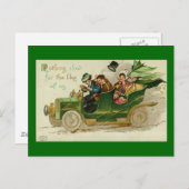 Nichts Langsames St. Patrick's Day Vintage Car Postkarte (Vorne/Hinten)