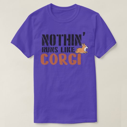 Nichts läuft wie ein Corgi, ein lustiger Hund für T-Shirt (Design vorne)