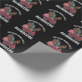 Nichts läuft wie ein reiner Traktor-Rentier Geschenkpapier (Ecke)