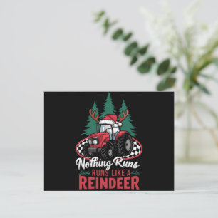 Nichts läuft wie ein Rentier Weihnachtslehrer Feiertagspostkarte
