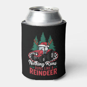 Nichts läuft wie ein Weihnachtstraktor mit Rentier Dosenkühler