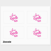 Nichts leid - Je ne Regrette Rien Rechteckiger Aufkleber (Blatt)