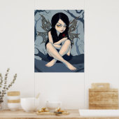 Nichts Links zu träumen schreiende Feen Kunst druc Poster (Küche)