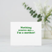 Nichts macht mich zu einer Mutter Postkarte (Stehend Vorderseite)