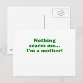 Nichts macht mich zu einer Mutter Postkarte (Vorne/Hinten)