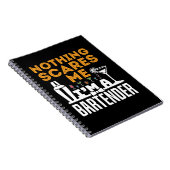 Nichts macht mir Sorgen, dass ich ein Barkeeper bi Notizblock (Rechte Seite)