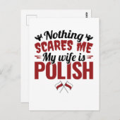 Nichts macht mir Sorgen, dass meine Ehefrau Polnis Postkarte (Vorne/Hinten)