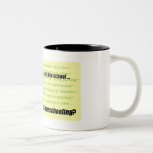 Nichts mögen Schule Zweifarbige Tasse