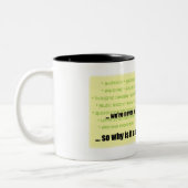 Nichts mögen Schule Zweifarbige Tasse (Links)