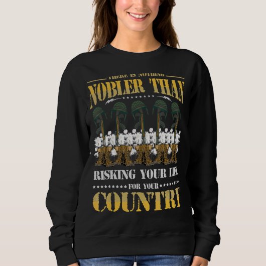 Nichts Nobeleres, als Ihr Leben für Ihre Augen auf Sweatshirt (Vorderseite)