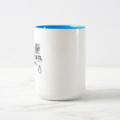 Nichts passiert, bis etwas passiert zweifarbige tasse (Mittel)