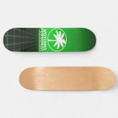 Nichts Personal Synthwave Grid Skateboard (Horizontal)