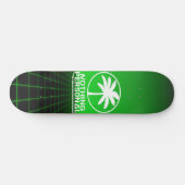 Nichts Personal Synthwave Grid Skateboard (Horizontal)