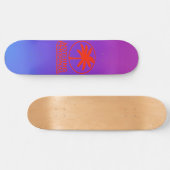 Nichts Persönliches Blau und Lila Strahlung Skateboard (Horizontal)