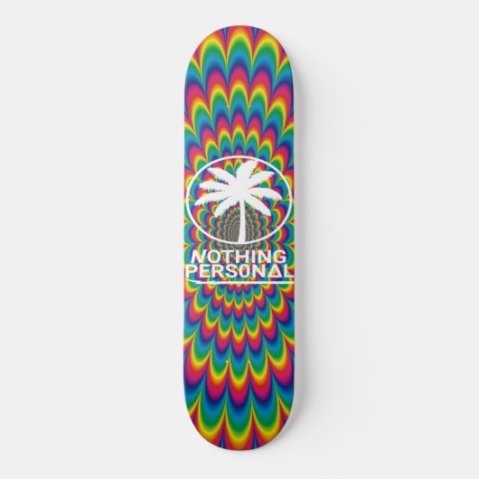 Nichts Persönliches Psychedelisches Skateboard (Vorderseite)