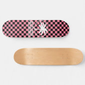 Nichts Persönliches Vaporwave-Checkerboard-Muster Skateboard (Horizontal)