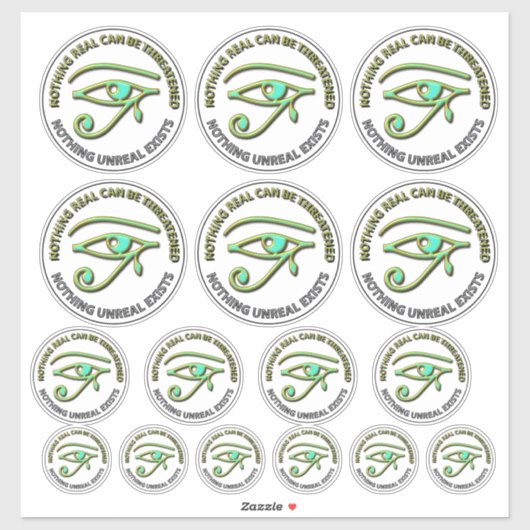 Nichts Real kann bedroht werden Aufkleber (Blatt)