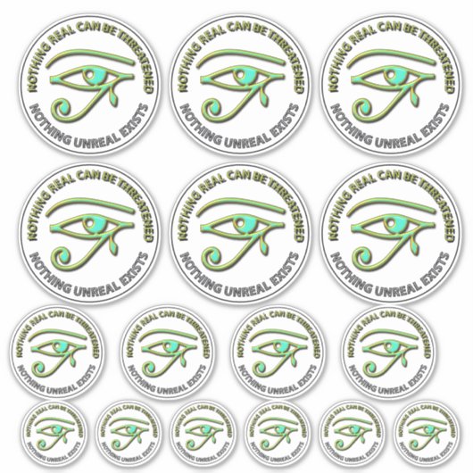 Nichts Real kann bedroht werden Aufkleber (Vorderseite)