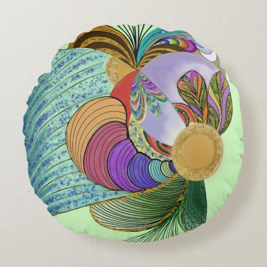 Nichts Rundes Kissen (Vorderseite)