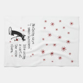 Nichts sagt, ich Gemein Business Funny Wine Zitat Geschirrtuch (Horizontal)