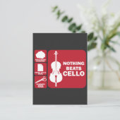 Nichts schlägt Cello Rock Schere Papier Musiker Postkarte (Stehend Vorderseite)