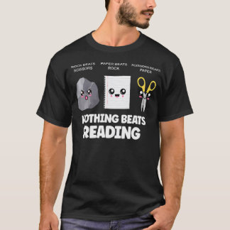 Nichts schlägt das Lesen Rock Paper Scissors Lusti T-Shirt