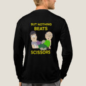 Nichts schlägt Schere  Tri-Blend Shirt (Rückseite)