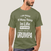 Nichts schlägt sich als eine Grumpa | Vater und Gr T-Shirt (Vorderseite)