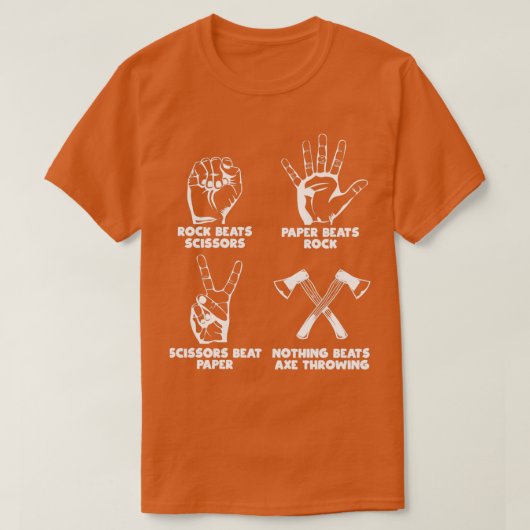 Nichts schlägt vor, wenn man Rock Paper Scissors h T-Shirt (Design vorne)