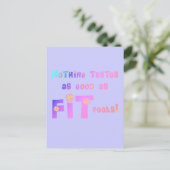 Nichts schmeckt so gut wie FIT Feels! Postkarte (Stehend Vorderseite)