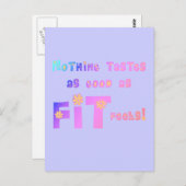 Nichts schmeckt so gut wie FIT Feels! Postkarte (Vorne/Hinten)