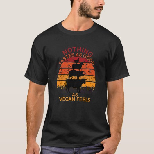 Nichts schmeckt so gut wie Vegane Gefühle T-Shirt (Vorderseite)