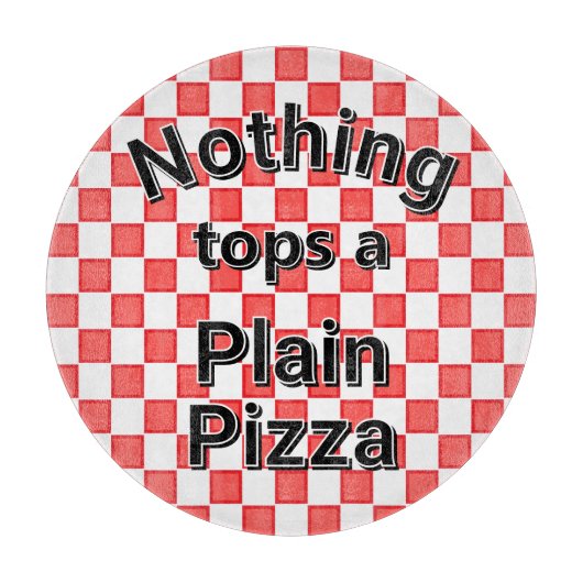 Nichts spannt eine Schlichte Pizza Schneidebrett (Vorderseite)