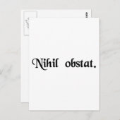 Nichts steht im Weg. Postkarte (Vorne/Hinten)