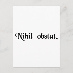 Nichts steht im Weg. Postkarte