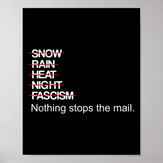 Nichts stoppt die Post, nicht einmal Trump oder Fa Poster (Vorne)