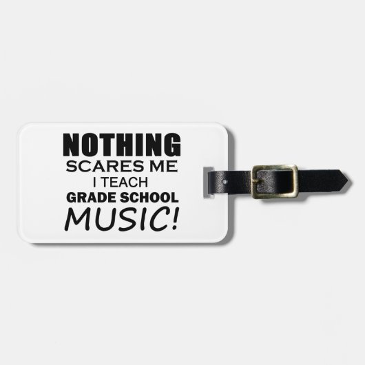 Nichts stört mich als Schulmusik Gepäckanhänger (Vorderseite horizontal)