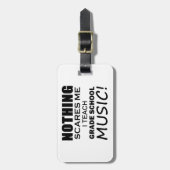 Nichts stört mich als Schulmusik Gepäckanhänger (Vorderseite vertikal)