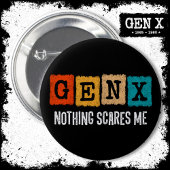 Nichts stört mich Generation X Gen Xer Funny Gen X Button