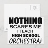 Nichts stört mich High School Orchester Postkarte (Vorne/Hinten)