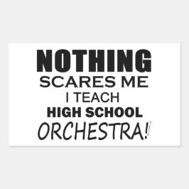 Nichts stört mich High School Orchester Rechteckiger Aufkleber