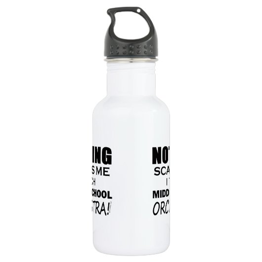 Nichts stört mich Mittelschulorchester Edelstahlflasche (Rückseite)