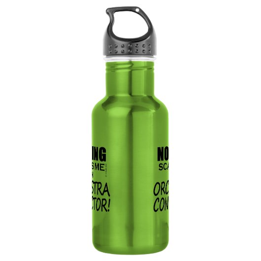 Nichts stört mich Orchesterdirigent Edelstahlflasche (Rückseite)