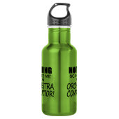 Nichts stört mich Orchesterdirigent Edelstahlflasche (Vorderseite)