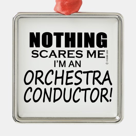 Nichts stört mich Orchesterdirigent Ornament Aus Metall (Vorne)