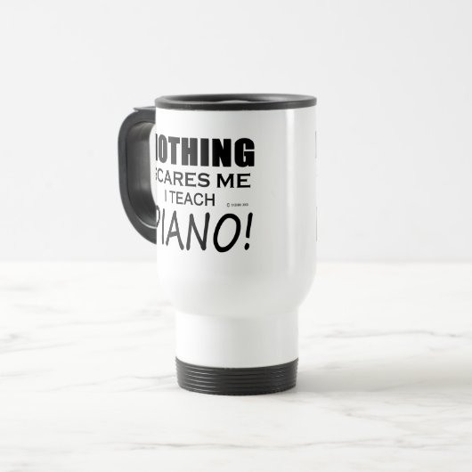 Nichts stört mich Piano Reisebecher (Vorderseite Links)