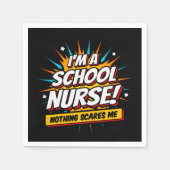 Nichts stört mich Schulkrankenwertschätzung Serviette (Vorderseite)