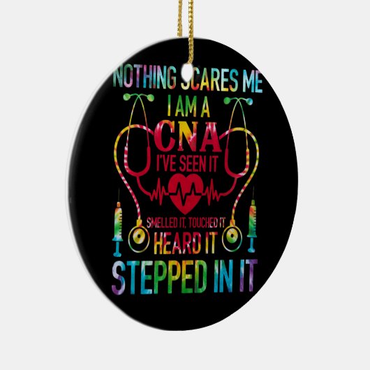 Nichts stört mich, wenn ich einen Krankenpflegejob Keramik Ornament (Rechts)