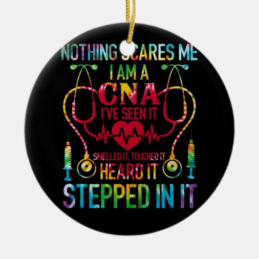 Nichts stört mich, wenn ich einen Krankenpflegejob Keramik Ornament (Vorne)