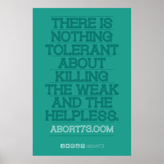 Nichts Tolerant... Poster (Abort73.com)
